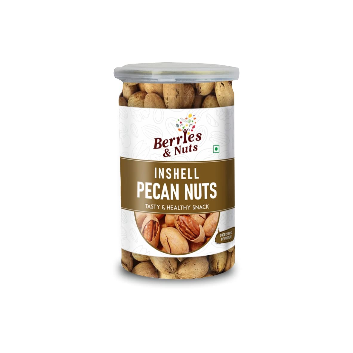 Berries And Nuts Premium American Pecan Nuts 450 Grams | Crunchy Nuts, Rich in Protein & Fibre, Pecans | 3 Bottle of 150 Grams
