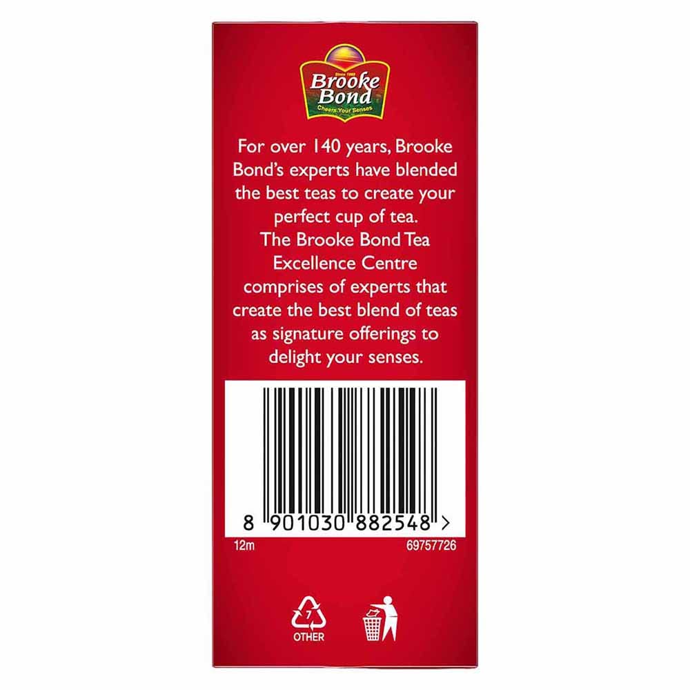 Red Label Brooke Bond Natural Care Tea, With 5 Ayurvedic Ingredients, Ginger, Leaf, 100 Gram