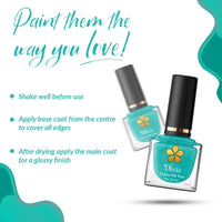 Olivia Nail Paint for Glossy Finish - 5ml (3 Aqua Marine)