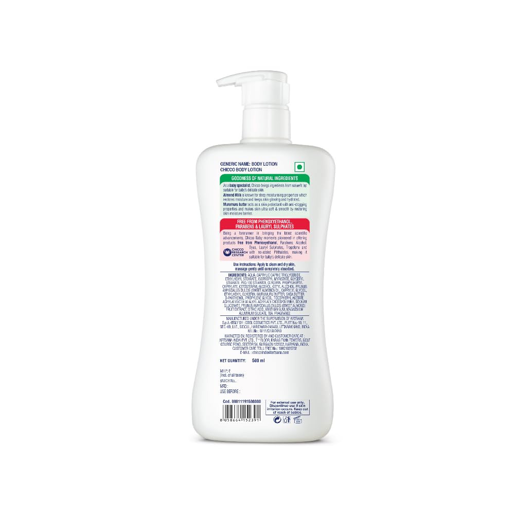 Chicco Gental Body Wash 500ml With Body lotion 500ml Combo Pack