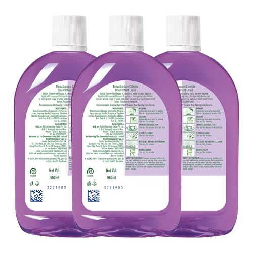 Dettol Liquid Disinfectant Lavender Blossom, 550ml - Pack of 3