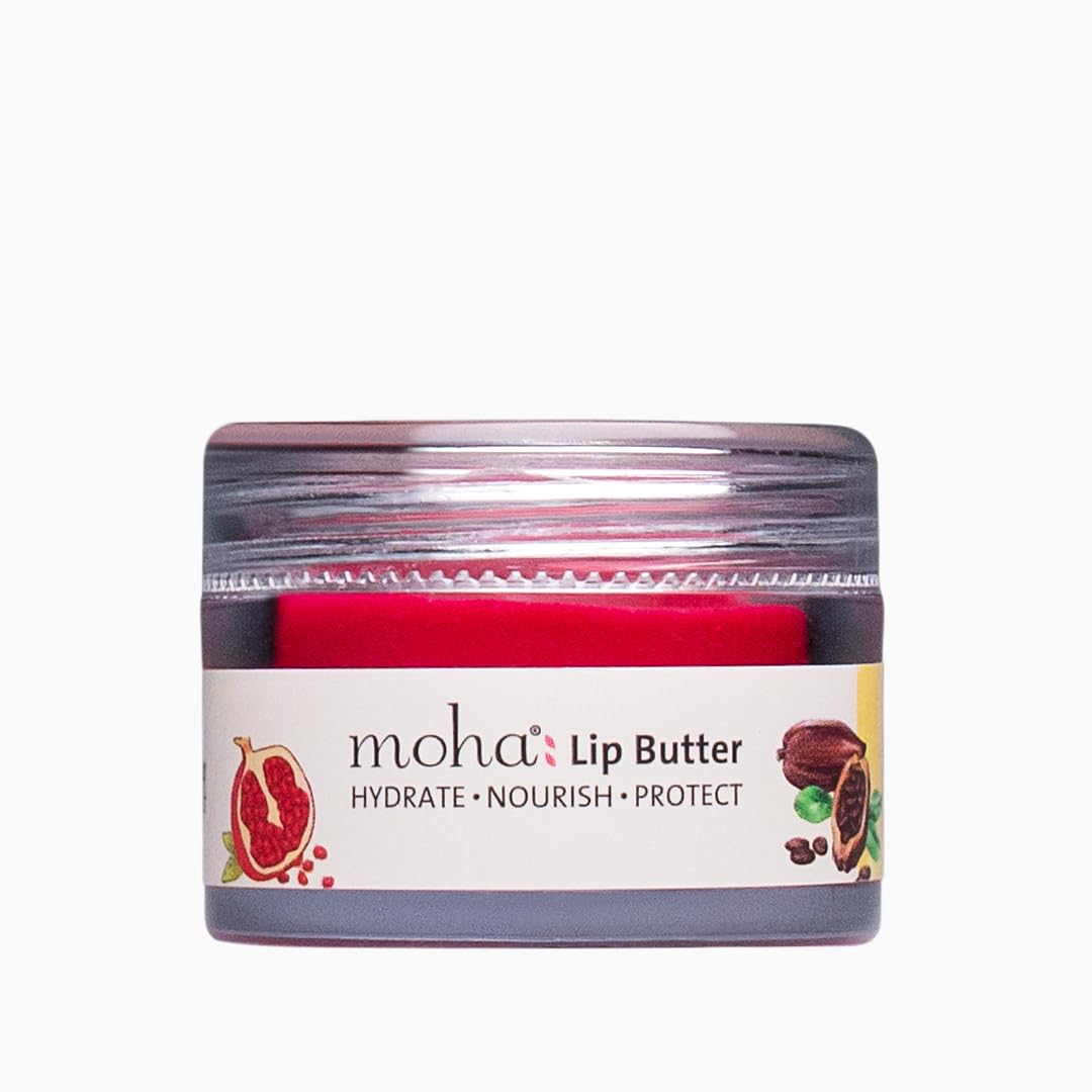 moha Vedistry : Lip Butter For Dry And Pigmented, Damaged & Chapped Lips|Hydrating & Nourishing|Enriched With Cocoa Butter, Shea Butter & Essential Oils For Pink, Glossy & Soft|10 Gm