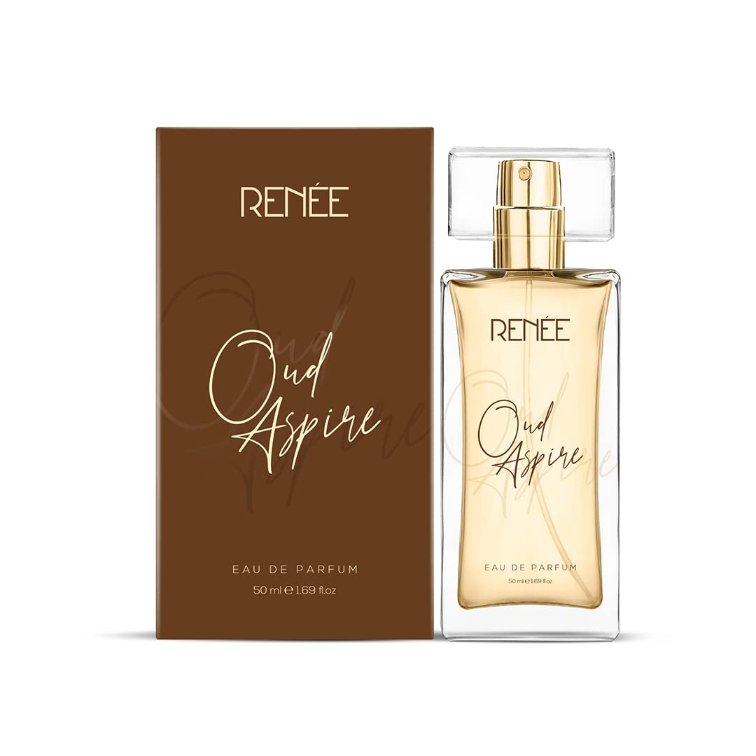 RENEE Stick On Nails DN 03| 24 Reusable Artificial Fake Nail Set| Lightweight & Long Lasting & RENEE Eau De Parfum OUD Aspire Premium Long Lasting Luxury Perfume Scent, 50ml