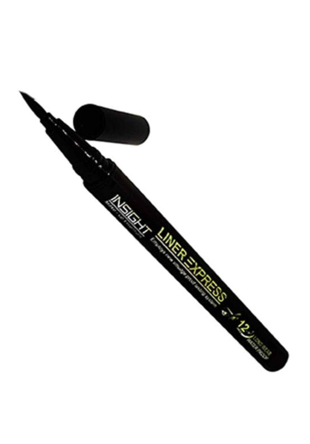INSIGHT Cosmetics Liner Express Eye Pen, Black(Matte), 1.5g (Black) & Insight Non Transfer Lip Color, Matte Finish, 4ml (19 Dive)