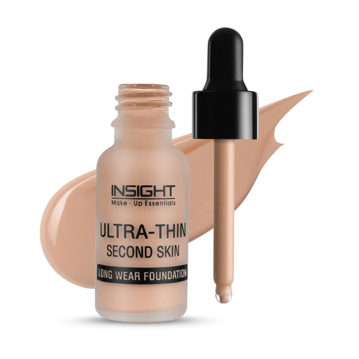 INSIGHT Cosmetics Ultra-Thin Second Skin Long Wear Liquid Matte Foundation For All Skin Types| Waterproof Full Coverage Long Lasting | Light Oil Free Face Makeup|20Ml(FD28-02), Pack Of 1