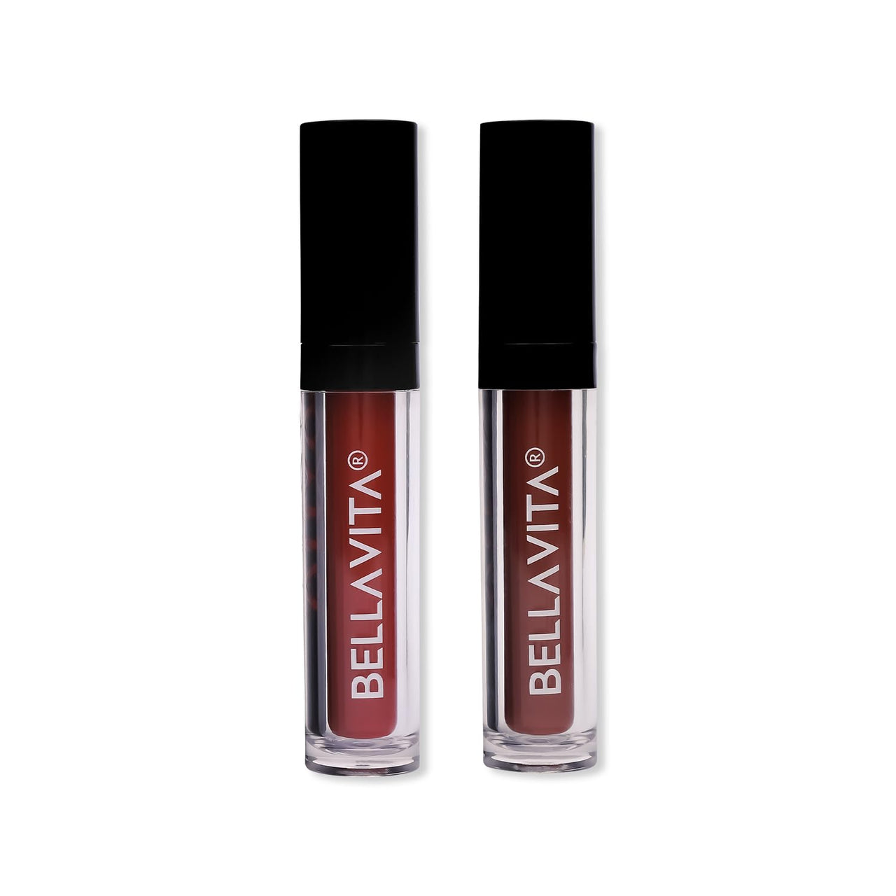 Bella Vita Organic Starry Night Combo|Kiss Proof Liquid Lipstick|Naughty Nude + Mocha Madness|Transfer-Proof|Smudge-Proof|Intense Moisturisation|18-Hr Stay|Ultra Matte Finish|4.5Ml Each