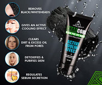 UrbanGabru Charcoal Black Peel Off Mask for Men & Women | Removes Blackheads and Whiteheads | Active Cooling Effect | Deep Skin Purifying Cleansing (120 g)