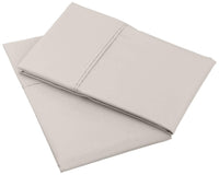 Basics 400 Thread Count Cotton Pillow Cases, King, Set of 2, Stone Gray, 40