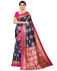 Amazon Brand - Anarva Soft Heavy & Cotton Silk Sarees for women, Beautiful saree free size with unstitched Blouse Piece