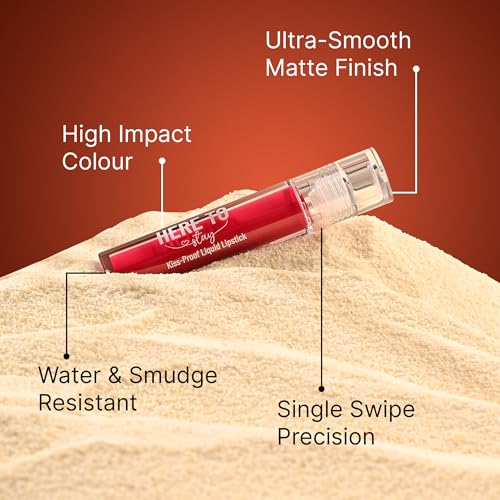 Swiss Beauty Select Here To Stay Liquid Matte Lipstick with Kiss-Proof Formula | Infused with Vitamin E | Non-Transfer, Smudgeproof | 12-18 Hrs Stay | Shade - Touch of Brown, 3ml |