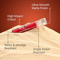 Swiss Beauty Select Here To Stay Liquid Matte Lipstick with Kiss-Proof Formula | Infused with Vitamin E | Non-Transfer, Smudgeproof | 12-18 Hrs Stay | Shade - Touch of Brown, 3ml |