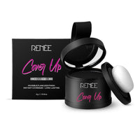 RENEE Cover-Up Hair Powder- Black, Helps Cover Grey Roots & Bald Spots Instantly, Highly Pigmented, Fuller and Denser, Long-Lasting & Matte Finish, Fine Powder for Flawless Application, 4gm