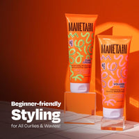 MANETAIN Volumizing Curl Cream 200ml & Hair Styling Gel 200ml for Defined Curls | Hydrating, Anti-Frizz & Long-Lasting Hold for Wavy, Curly Hair | Natural Ingredients, Vegan & Cruelty-Free