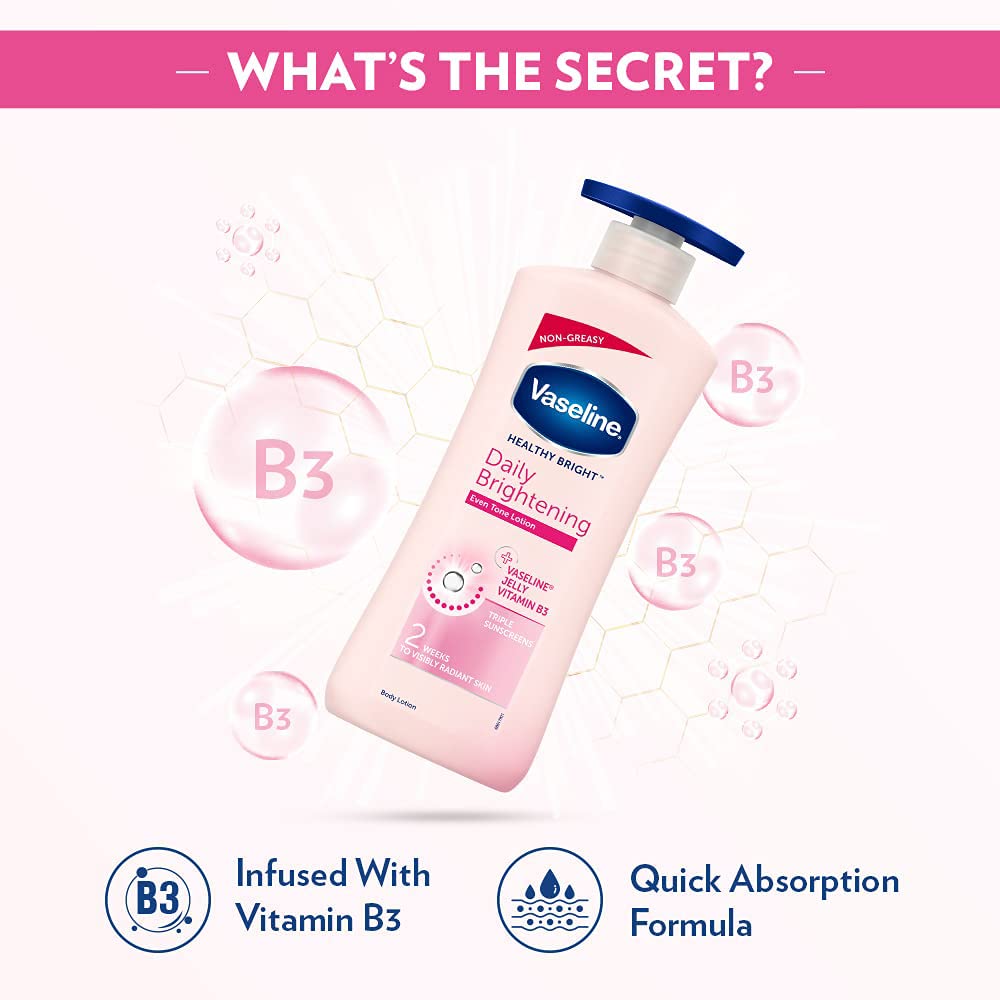 Vaseline Body Lotion, 600ml (Daily Brightening)