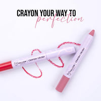 Million Colors Lip Crayon Lipstick | 8H Long-Lasting Matte | Hydrating & Lightweight | Highly Pigmented | Smudge-Proof & Transfer-Proof | Hyaluronic Acid & Shea Butter (Bean 03, 3g)