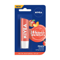 NIVEA Lip Balm, Fruity Cherry Shine, 4.8g And NIVEA Lip Balm, Fruity Peach Shine, 4.8g