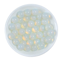 Natural Stone Beads 10mm Opal Gemstone Round Loose Beads Crystal Energy Stone Healing Power for Jewelry Making DIY,1 Strand 15