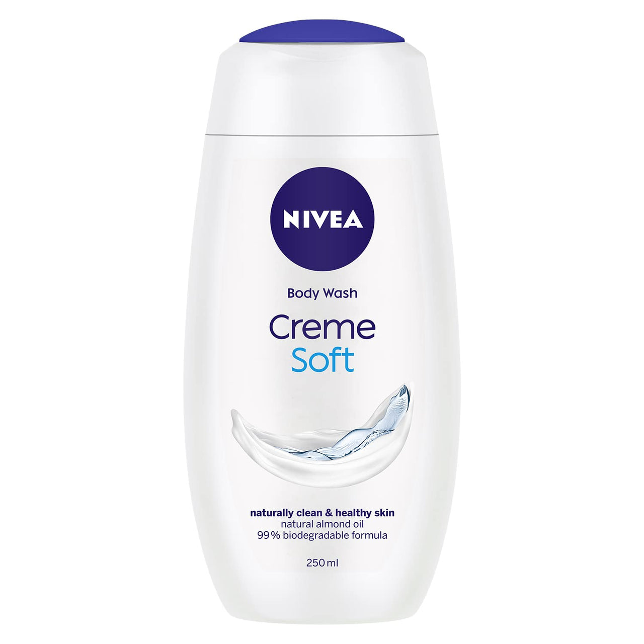 NIVEA Women Body Wash, Crème Soft Shower Gel, with Almond Oil for Soft Skin, 250 ml & NIVEA Men Body Wash, Deep Impact, 3 in 1 Shower Gel for Body, Face & Hair, with Microfine Clay, 250 ml