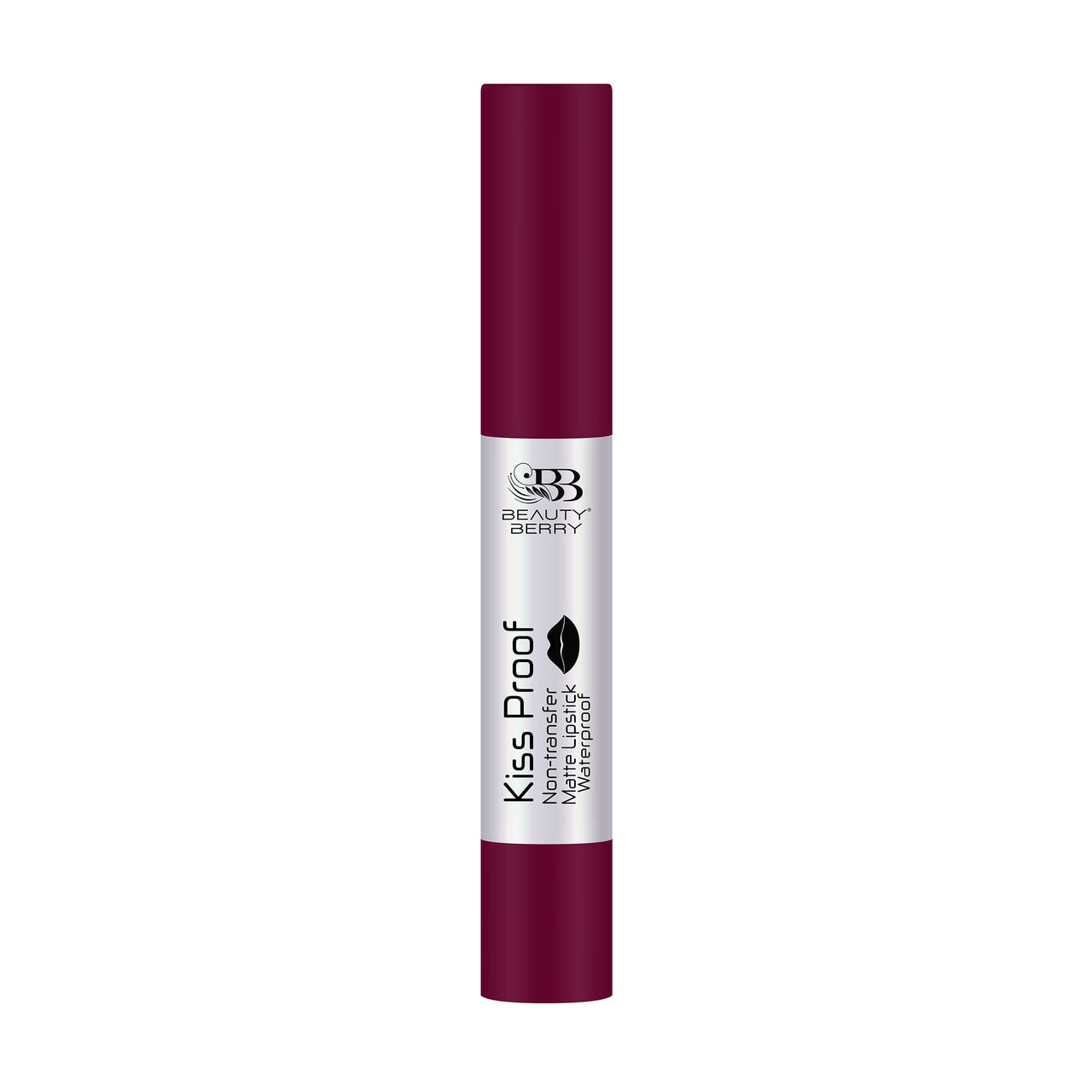 Beauty Berry Wine Matte Lipstick | Highly Pigmented, Long Lasting, Non-Drying, Non-Transfer, Waterproof & Smudge Proof