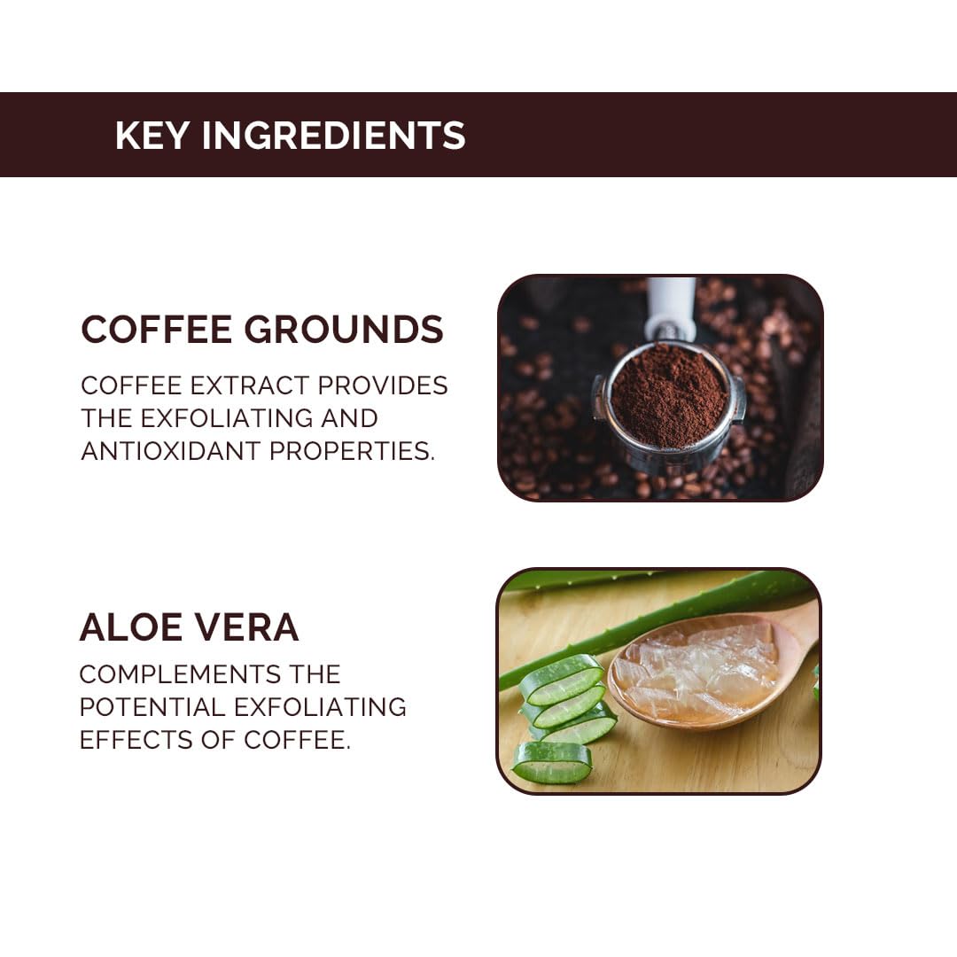 Otrix Naked Raw Coffee Body Wash with Catechins, Exfoliating and Nourishing Formula with Natural Oils, For Men and Women, 290ml