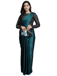 Regolith Designer Sarees for Women 's  Georgette ready to wear sarees for women With Fancy Saree Blouse Piece
