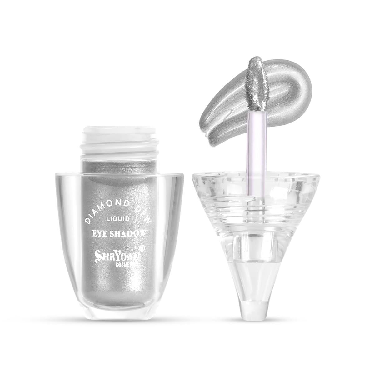 Shryoan Diamond Dew Matte Liquid Eyeshadow | Highly Pigmented Eyeshadow With Radiant Shimmer Finish | Non-Transfer, Instant Dry, Long Wearing Eyeshadow (5ml) (Shade-01)