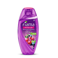 Fiama Cooling Shower Gel Menthol & Magnolia, 250ml Bottle & Fiama Shower Gel Blackcurrant & Bearberry Body Wash With Skin Conditioners, 250ml Bottle