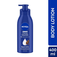 NIVEA Cocoa Nourish 400ml Body Lotion with Deep Moisture Serum| 48 H Moisturization | With Cocoa Butter & Coconut Oil | Non Greasy & Healthy Looking Skin |For Very Dry Skin