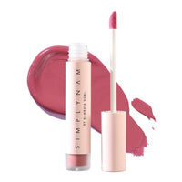 SIMPLYNAM Satin Soft Lip Crème – Mulled Pink | 1 Swipe Full Coverage | Hydrating, Creamy Matte Finish | 16 Hour Stay | Transfer-Proof & Smudge-Proof | Infused with Peptides & Squalane | Vegan