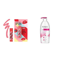LAKMÉ Lip Love Chapstick, Spf15, Cherry, 4.5 g And Pond's Triple Vitamin Moisturising Body Lotion, 300ml
