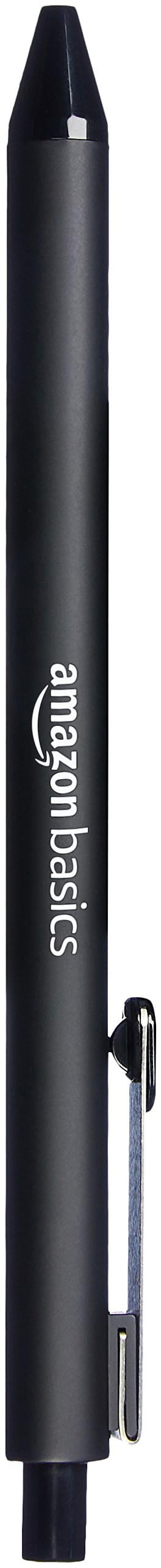 Basics Retractable Ballpoint Pen - Black, 1.2mm, 12-Pack