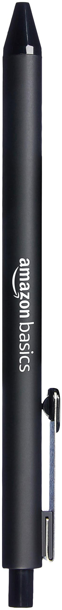 Basics Retractable Ballpoint Pen - Black, 1.2mm, 12-Pack