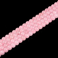Natural Stone Beads 6mm Rose Quartz Gemstone Round Loose Beads Crystal Energy Stone Healing Power for Jewelry Making DIY,1 Strand 15