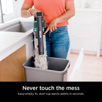 Shark IZ631H Cordless Pro Vacuum with PowerFins and Self-Cleaning Brushroll, Includes Upholstery Tool & Crevice Tool, Up To 60 Minute Runtime, HEPA Filtration, Cordless Vacuum, Dark Grey/Mojito Gray