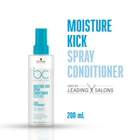 Schwarzkopf Professional Bonacure Moisture Kick Spray Conditioner With Glycerol For Dry & Curly Hair, 200 Millilitre - Aloe Vera (Pack of 2)