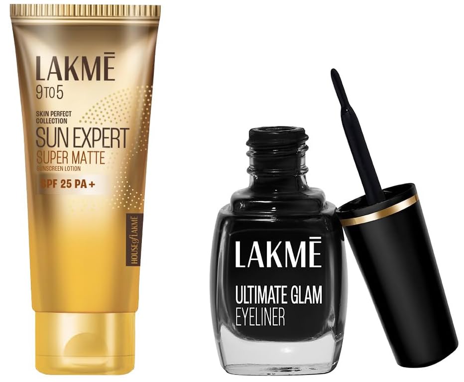LAKMÉ Pond's Light Liquid Moisturizer & Lakme Insta Eye Liner 9Ml Combo