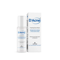 D'Acne Foaming Face Wash, With 2% Salicylic Acid And 1% Glycolic Acid | Prevents Acne | Deeply Cleanses Pores | Suitable For Oily Skin, Acne-Prone Skin|60 Ml