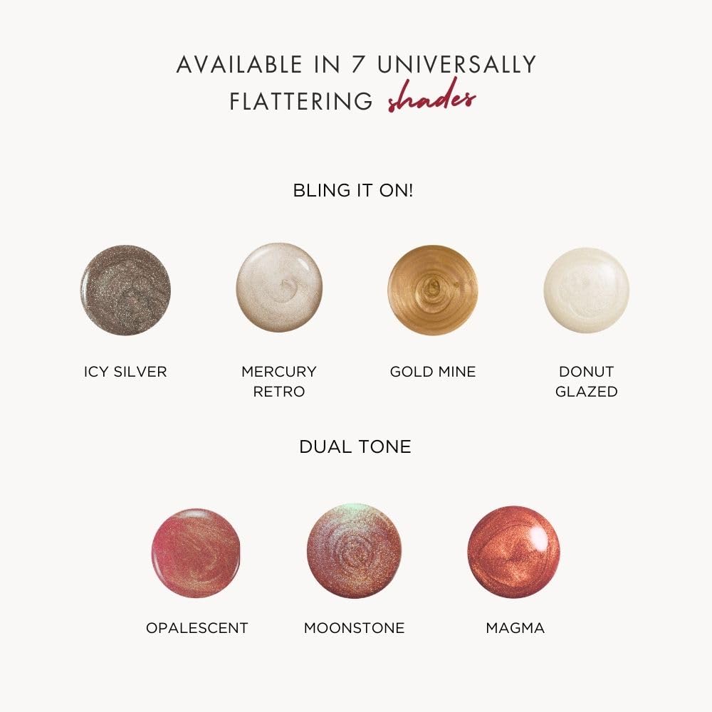 HYUE Chrome Glazed Nail Paint - 7 shades | Opalescent | 8 ml | Dual-toned | Long-lasting Shine | Color-Shifting Pigments | One Stroke Coverage | Gel Finish | Salon-like Nails | No UV Damage