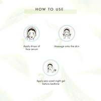 mCaffeine Green Tea Night Hydration Routine with Face Serum & Night Gel | Enriched with Vitamin C | Soothing & Calming Aroma | Pack of 2