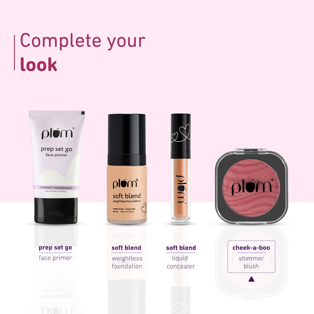 Plum Cheek-A-Boo Shimmer Blush | Highly Pigmented | Effortless Blending | 100% Vegan & Cruelty Free | 125 Pink About You