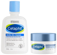 Cetaphil Optimal Hydration Daily Cream 50g Lightweight Moisturizer & Fast Absorption Hyaluronic Acid Blue Daisy Extract NiacinamideSkin Cleanser for 125 ml Hydrating with Niacinamide Vitamin B5