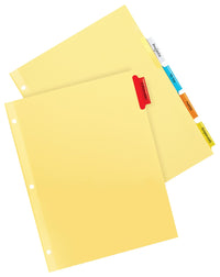 Avery Insertable Dividers, Buff Paper, 5 Multicolor Tabs, 1 Set (81000)