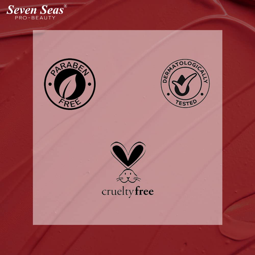 Seven Seas Ultra Matte Liquid Lipstick Trendy Nude Shade (Old Brick)