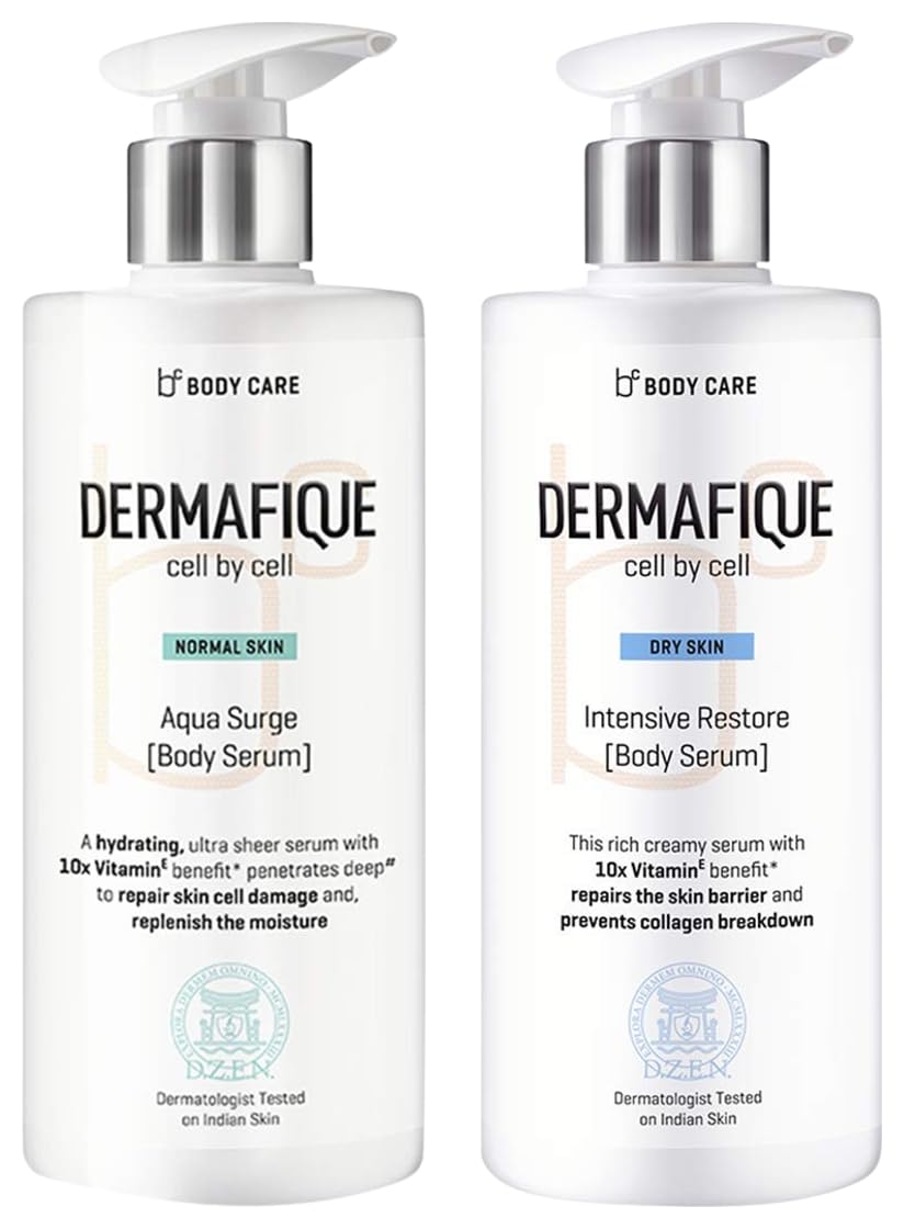 Dermafique Intensive Restore Body Lotion Serum with Vitamin E – 300ml Body Lotion Aqua Surge Body Serum with Shea Butter 300ml Body Lotion