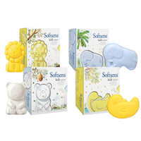 Softsens Assorted Pack of 4 Kids Soap | Gentle & Nourishing with Shea Butter & Milk Cream | Dermatologist Tested and Approved (75gm)