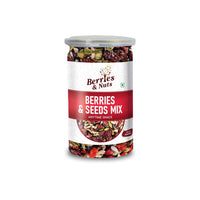 Berries And Nuts Trail Mix | Berries & Seeds Mix | 400 Grams | 2 Bottle of 200 Grams | Cranberries, Blueberries, Gojiberries, Strawberries, Pumpkin, Sunflower, Chia, Watermelon, Flax Seeds