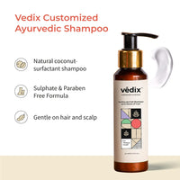 Vedix Ayurvedic Hair Care Combo Pack, Customized Hair Oil for Dandruff and Anti Dandruff Shampoo, for Normal/Oily Hair with Dry Scalp & Curly Hair - 200 ml