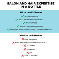 BBlunt Hot Shot Heat Protection Mist | Damage Protect | with Grapeseed Oil & Provitamin B5-150 ml (Pack of 3)