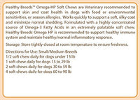 Healthy Breeds Polish Lowland Sheepdog Omega HP Fatty Acid Skin and Coat Support Soft Chews 60 Count 60 Ct - Small/Medium Breeds