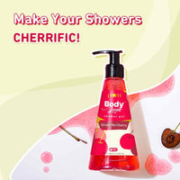 Plum BodyLovin' Drivin' Me Cherry Shower Gel | SLS-Free Body Wash For Women | Long Lasting Sweet Cherry Fragrance | Aloe-Infused Nourishing Body Cleanser For Soft & Smooth Skin (240 ml)